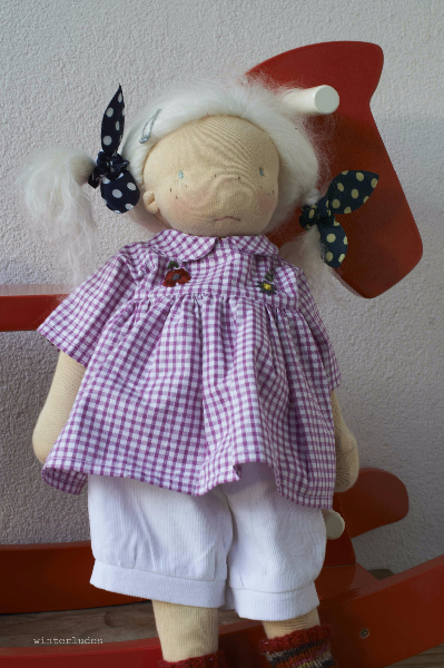 ooak set of outfits for 17" doll PINK