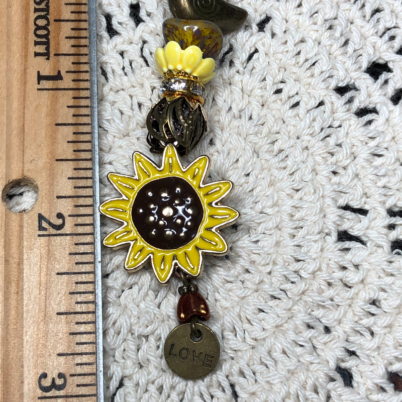 sunshine of my love bird sunflower necklace pendant