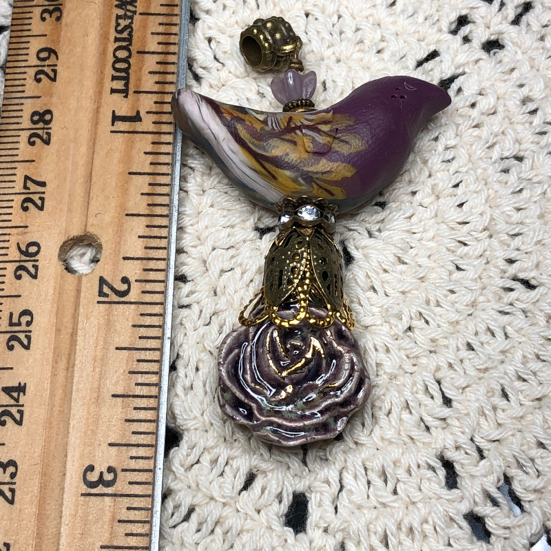 flying home bird necklace pendant