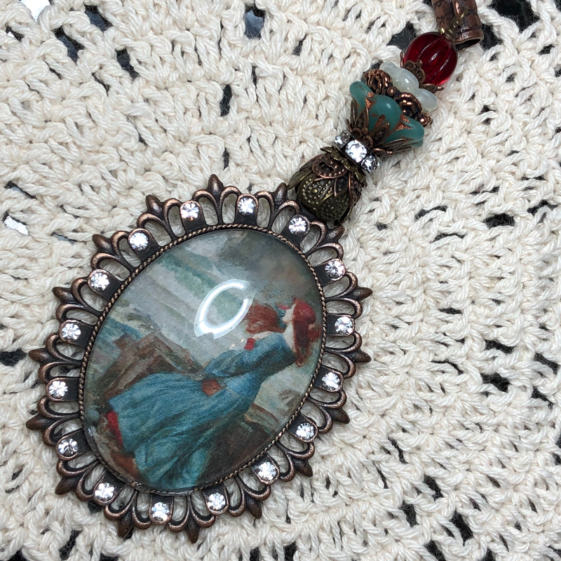 she waits by the sea necklace pendant