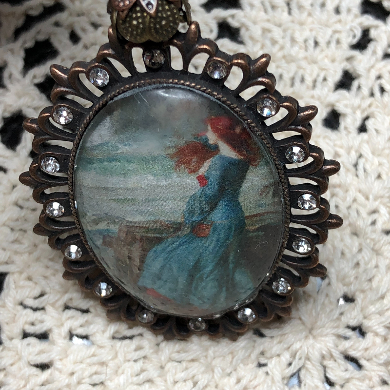 she waits by the sea necklace pendant