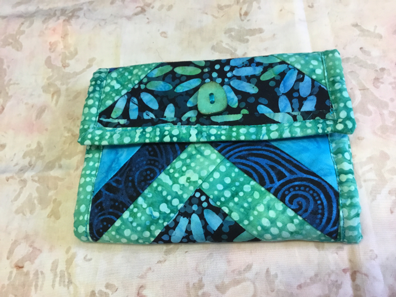 Wallet Navy/Teal Batik