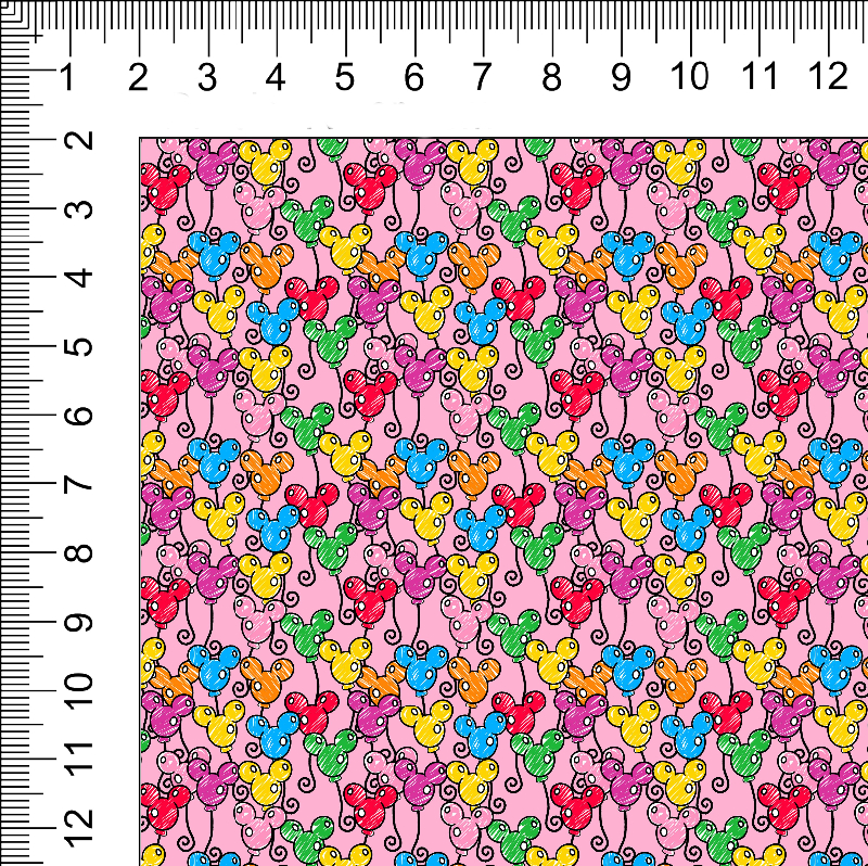 1yd cut Mini Scale Pink Looney Woven Retail