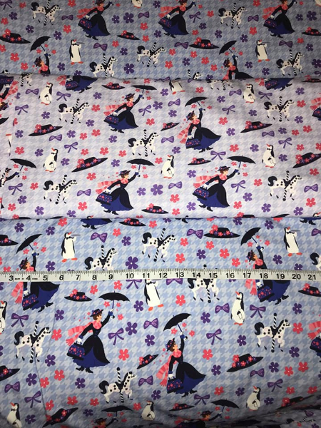 1yd Cut Practically Perfect Large Scale Swim Fabric Retail