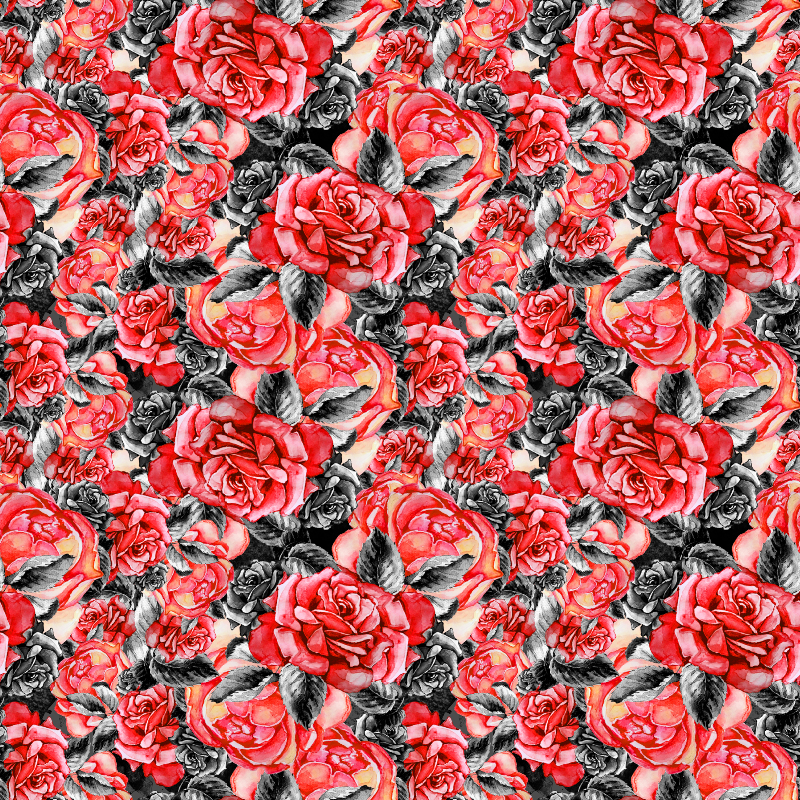 1yd cut Fabric Roses Hollywood