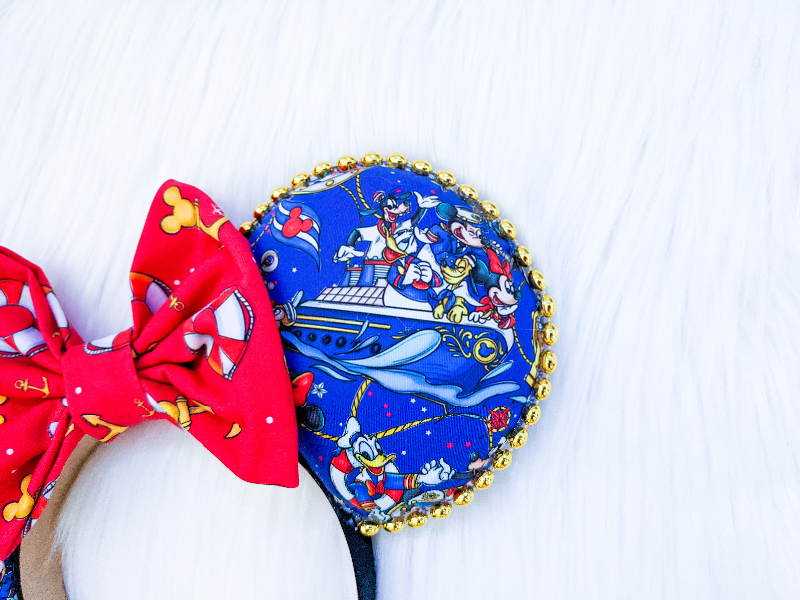 Cruise Characters EARS (Red Anchor Bow)