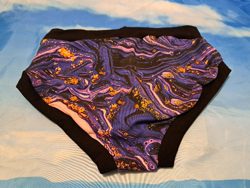 Large Purple Marble Brief Scrundies Large Purple Marble Brief Scrundies
