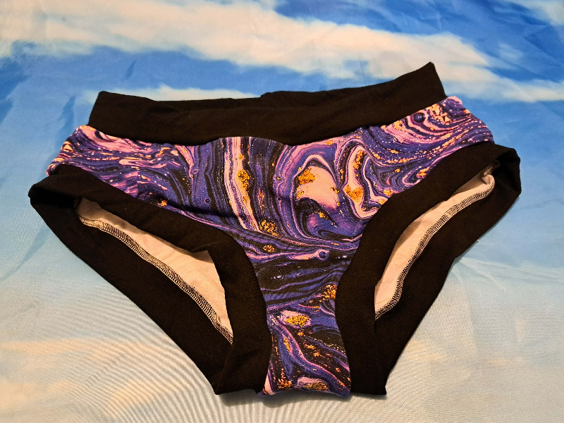 Large Purple Marble Brief Scrundies Large Purple Marble Brief Scrundies
