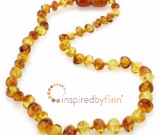 SALE! (Select Sizes) - Amber Teething Necklace - Kids Polished Yellow & Honey - Teething, Health 