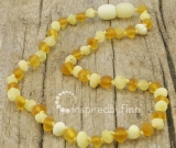 Amber Teething Necklace - Kids Unpolished Light Ambers - All Kids Sizes - Teething, Health & Well