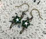 just stars vintage beaded earrings
