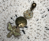 bee love-enameled bee necklace pendant-1