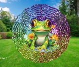 Frog Glitter 1 3D Wind Spinner