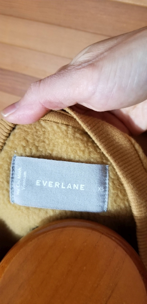 Everlane Renew Plush Fleece Sweatershirt - Honeycomb, XS