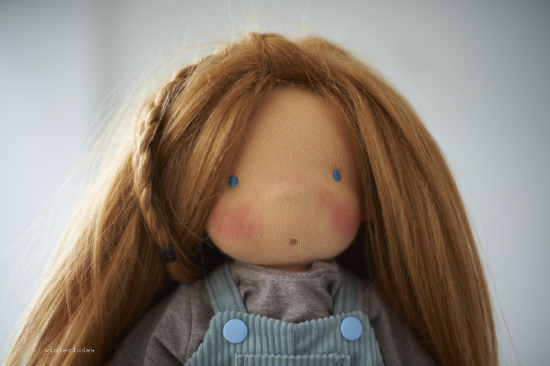 ooak Gudrun, 17" waldorf inspired doll
