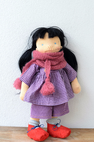 ooak set of outfits for 17" doll PURPLE