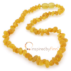 <u>Amber Teething Necklace - Kids Unpolished Harvest Chips</u>