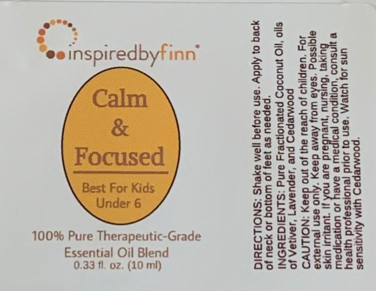 <u>Calm & Focused Essential Oil Roll-On</u><br>For Kids Under 6 Years Old