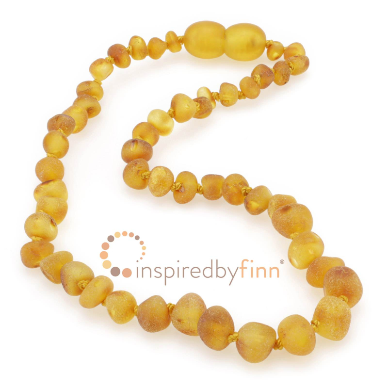 <u>Amber Teething Necklace - Kids Unpolished Harvest - All Kids Sizes<br>Inspired By Finn</u>