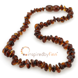 <u>CLEARANCE! Amber Necklace - Kids Polished Cherry Chips - Apx. 15" Teething, Health & Wellness</u>