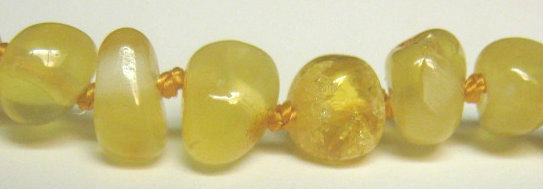 <u>Baltic Amber Necklace - Kids Polished Yellow & Butter - Health & Wellness Jewelry</u>