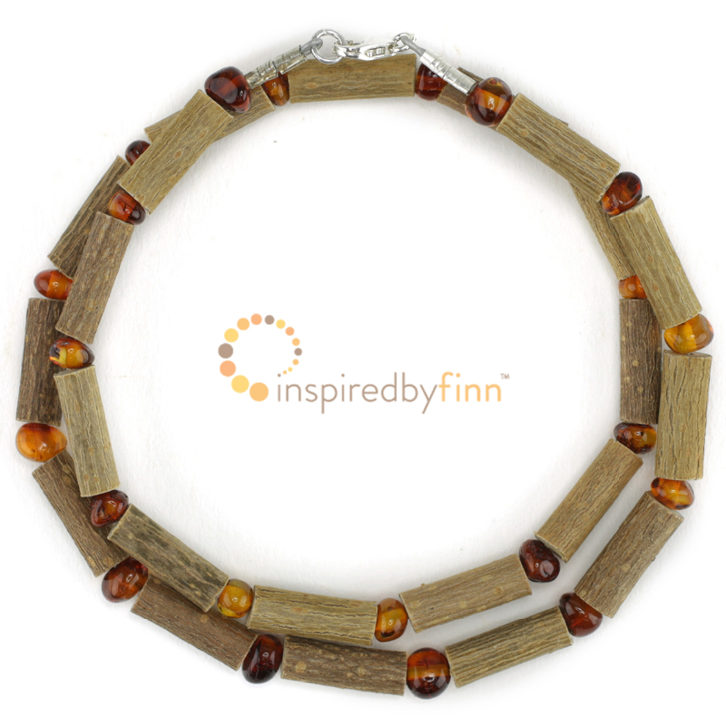 <u>Kids Amber & Hazel Necklace - Honey<br>Size 10.5" - 15"</u>