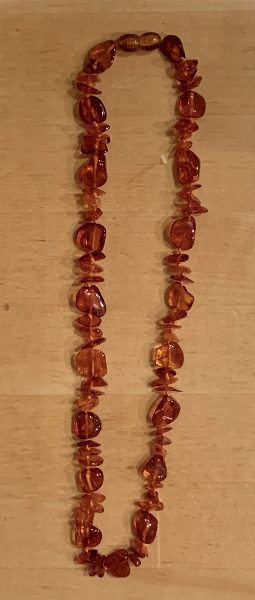 <u>NEWLY ADDED - Baltic Amber Adult/Adolescent Necklace - Polished Bean & Chip</u>
