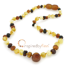<u>Amber Teething Necklace - Kids Unpolished Pendant Diversity - All Kids Sizes - Teething, Health & Wellness</