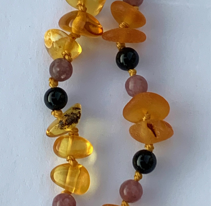 <u>Amber Necklace - Chip Hyperactivity - Size 15" - Health & Wellness <u>Amber Necklace - Chip Hyperactivity - Size 15" - Health & Wellness