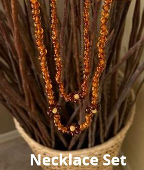 <u>SALE! KIDS & ADULT Baltic Amber Necklaces! Sizes 10.5-22" - Polished Spring Flower</u>