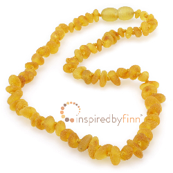 <u>Amber Teething Necklace - Kids Unolished Harvest Chips<br>Inspired By Finn</u>