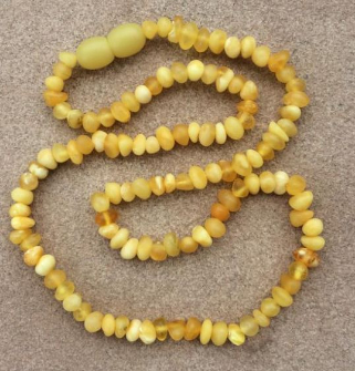 <u>SALE! Kids 15-16"<br>Unpolished Smaller Bead Baltic Amber Necklace</u>