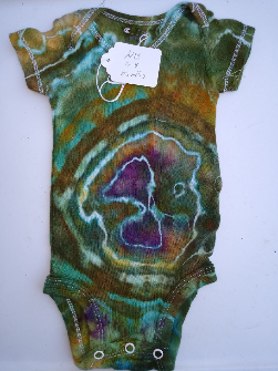 Geode Tie-Dye Onesie Size Newborn/0-3 Months #01
