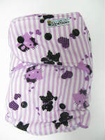 Purple Hello Kitty Stripes /w lilac organic bamboo velour - T&T multi-size