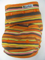Fall Stripe /w orange cotton velour - T&T multi-size