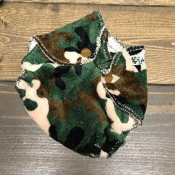 Camo Minky /w organic bamboo velour - newborn