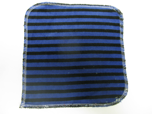 Blue Stripe Velour/Velour Wipe