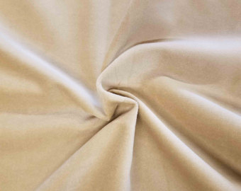 3.9yd x 60" Beige/Sand - Cotton VELOUR fabric 3.9yd x 60" Beige/Sand - Cotton VELOUR fabric