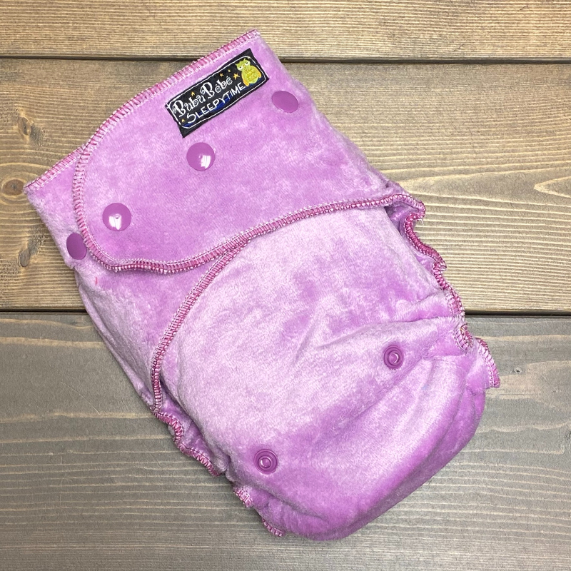 Lilac OBV /w natural OBV inner & lilac OBV soakers - serged Sleepytime