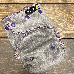 Grey OBV /w natural OBV inner & purple OBV soakers - serged Sleepytime