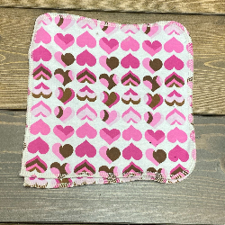 Pink Hearts/Velour Wipe