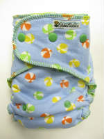 Beach Balls /w yellow cotton velour - serged multi-size