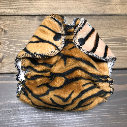 Tiger Minky /w organic bamboo velour - newborn