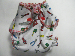 Tools /w white cotton velour - newborn