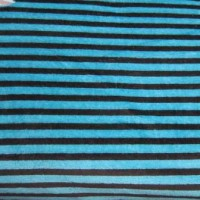 1.6yd x 60" Teal Stripe - Cotton VELOUR fabric 1.6yd x 60" Teal Stripe - Cotton VELOUR fabric