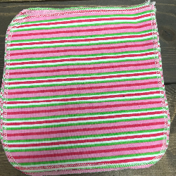 Pink Candy Stripe/Velour Wipe