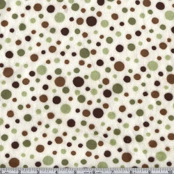 6.1yd x 60" Green Dot - MINKY fabric