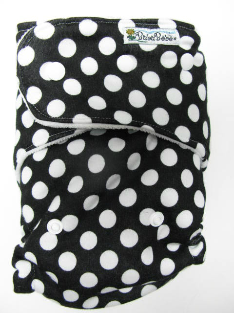 Black Onyx /w white cotton velour - T&T multi-size