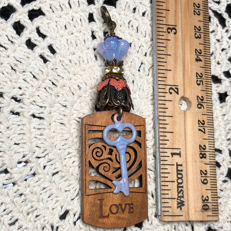the key to love necklace pendant