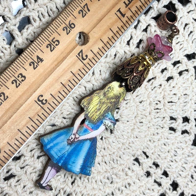 go ask alice wooden-necklace pendant